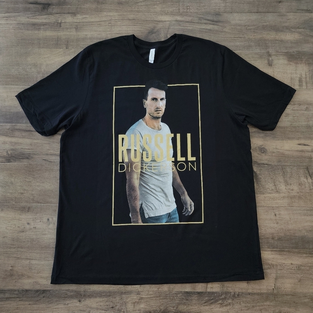 NEW Russell Dickerson 2020 Tour Graphic Band Tee Black Unisex 2XL